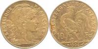 Frankreich 10 Francs Gold Dritte Republik 1870-1940.