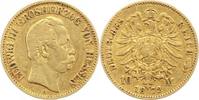 Hessen 10 Mark Gold Ludwig III. 1848-1877. -