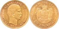 Griechenland 20 Drachmen Gold Georg I. 1863-1913. -