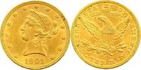 Vereinigte Staaten von Amerika 10 Dollars Gold 1901 Kl. Kratzer. aEF