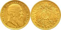 Baden 10 Mark Gold Friedrich I. 1856-1907. -