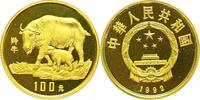 China 100 Yuan Gold Volksrepublik seit 1950. -