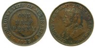 Australien 1/2 Penny Br Georg V -