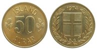 Island 50 Aurar NiMs Wappen -