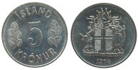 Island 5 Kronur KN Wappen -