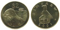 Zimbabwe 2 Dollar Ms Schuppentier -