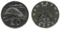 Zimbabwe 20 Cent St Brücke -