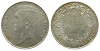 Belgien 1 Franc Ag Albert I (1909-1934), Des Belges -
