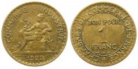 Frankreich 1 Franc AlBr Chambre de Commerce -