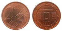 Malta 2 Cent Ku-St Tempel -