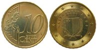 Malta 10 Cent AlBr Wappen -