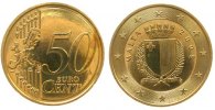 Malta 50 Cent AlBr Wappen -