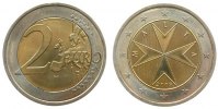 Malta 2 Euro Bi-Met Malteserkreuz -