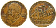 USA Medaille Bronze Cyrus Hall McCormick (1809-1884), auf den 100 Jahrestag der Erfindung des Mähdreschers (Reaper), ca. 34,3 MM -