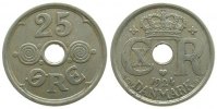 Dänemark 25 Öre KN Christian X -