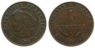 Frankreich 1 Centime Br Ceres, A (Paris) -