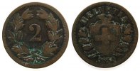Schweiz 2 Rappen Ku HMZ 1213, A -