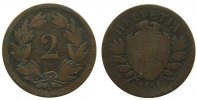 Schweiz 2 Rappen Ku HMZ 1213 -