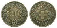Schweiz 20 Rappen Billon HMZ 1207, B -