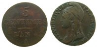 Frankreich 5 Centimes 1795-1799 An 4 Ku Dupré, Petit Module, A (Paris) ss