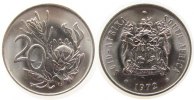 Südafrika 20 Cent Ni Protea - Zuckerbusch -