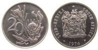 Südafrika 20 Cent Ni Protea - Zuckerbusch -