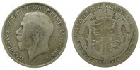 GB Großbritannien ab 1708 1/2 Crown 1921 Ag Georg V schön