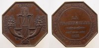 Paris Medaille Bronze Paris 1838 Versicherungsgesellschaft, ASSURANCE MUTUELLE MOBILIERE CONTRE L'INCENDIE, v. Dubois, ca. 34,7 MM -