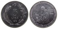 Türkei 5 Lira St FAO, Mutter mit Kind -