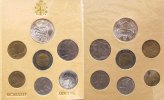 Vatikan 1880 Lire 1985 div. Johannes Paul II, Kursmünzensatz, Original Blister mit leichten Gebrauchssp unc