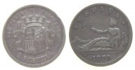 Spanien 2 Pesetas Ag Provisorische Regierung (73) -
