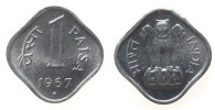 Indien Republik 1 Paise Al Hyderabad -