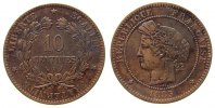 Frankreich 10 Centimes 1885 Br Ceres, A (Paris) ss