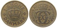 Dänemark 1 Krone AlBr Christian X, Schön 41 -