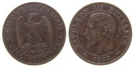 Frankreich 5 Centimes Br Napoleon III, W (Lille), Anker -