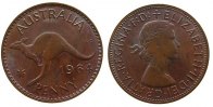 Australien 1 Penny Br Elisabeth II, Melbourne -
