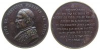 Vatikan Medaille 1873 Bronze Pius IX (1846-78), AN XXVII, Brustbild nach links / Mehrzeiler, v. Calvi, VF+