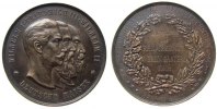 Berlin Medaille Bronze versilbert Ehrenpreis des RH. Kochkunstverein Gasterea - Köln, Büsten der drei Kaiser nach rechts / Mehrzeiler (Gravur) i -