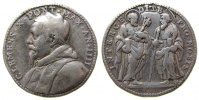 Vatikan Medaille 1673 Silber Clemens X (1670 - 1676) - auf den Beistand der Apostel, Brustbild nach li fast ss
