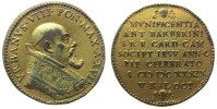 Vatikan Medaille 1639 Bronze vergoldet Urban VIII (1623-44) - auf die 1. Säkularfeier des Jesuitenorde ss