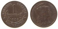 Frankreich 1 Centime Br Daniel-Dupuis, minimal Belag -