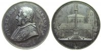 Vatikan Medaille 1865 Silber Pius IX (1846-1870) - auf die Errichtung der Säule vor San Lorenzo Fuori VF-EF