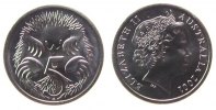 Australien 5 Cents KN Igel, Schön 467 -