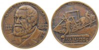 USA Medaille Bronze Cyrus Hall McCormick (1809-1884), auf den 100 Jahrestag der Erfindung des Mähdreschers (Reaper), ca. 34,3 MM -