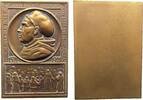 Reformation / Religion Plakette Bronze Luther Martin (1483-1546) - auf Luthers Bekenntnis am Reichstag zu Worms 1521, Brustbild nach links - darunter Reichstags -