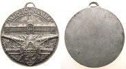 Paris tragbare Medaille Weißmetall Paris - Invalidendom, Invalidendom (Ansicht von der Esplanade) über Kanonen und Wappen, v. Tschudin, ca. 34,5 MM, ein -