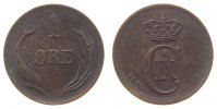 Dänemark 1 Öre 1880 Br Christian IX, Hede 19A ss
