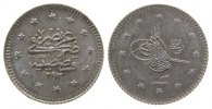 Türkei 1 Kurus Ag Abdul Hamid II (1876-1909, AH1293/32 -