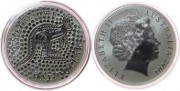 Australien 1 Dollar Ag Känguruh, Blister ist geknickt -