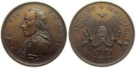 Vatikan Medaille 1801 Bronze Pius VII (1800-1823) - auf den Beginn seines Pontifikats, Büste nach link stgl-